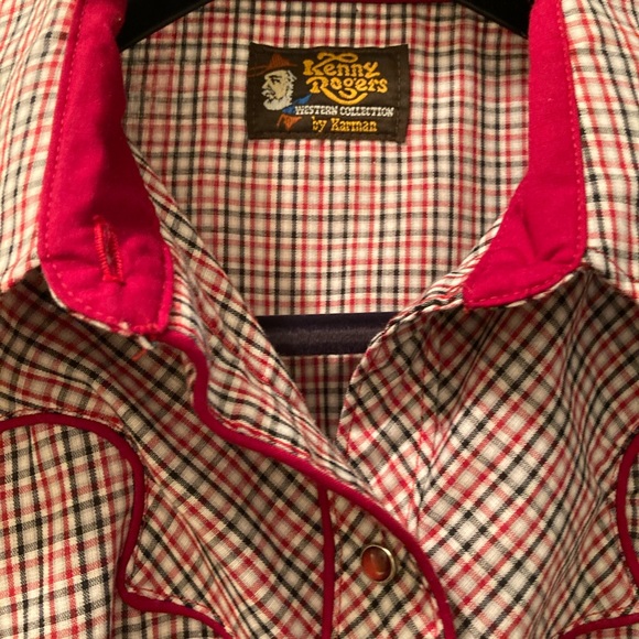 Vintage Western Shirt Kenny Rogers size M/L - Picture 3 of 3